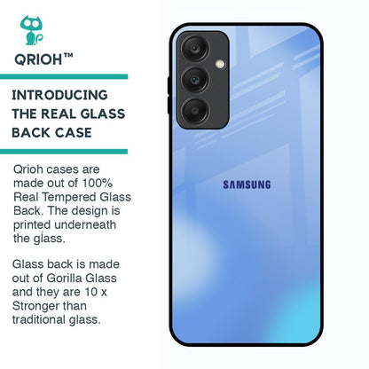 Vibrant Blue Texture Glass Case for Samsung Galaxy A25 5G