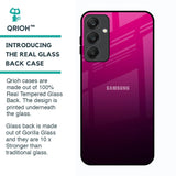 Purple Ombre Pattern Glass Case for Samsung Galaxy A25 5G
