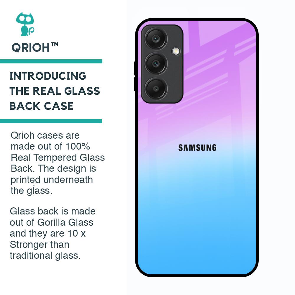 Unicorn Pattern Glass Case for Samsung Galaxy A25 5G