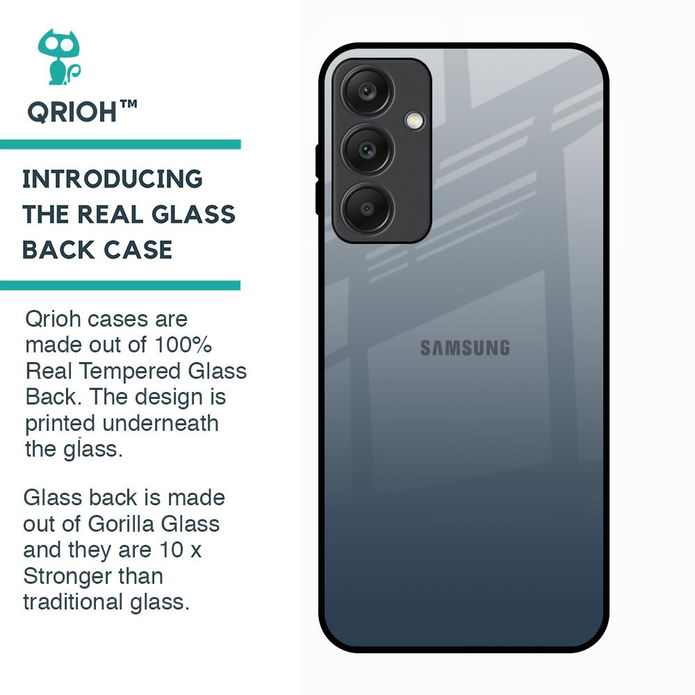 Smokey Grey Color Glass Case For Samsung Galaxy A25 5G