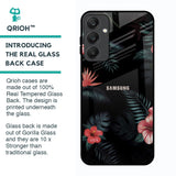 Tropical Art Flower Glass Case for Samsung Galaxy A25 5G