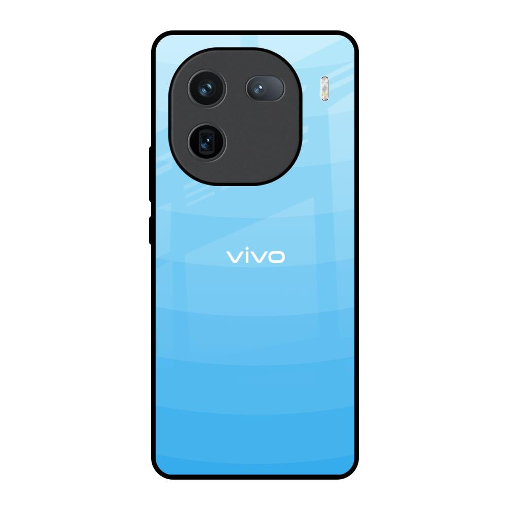Wavy Blue Pattern IQOO 12 5G Glass Back Cover Online