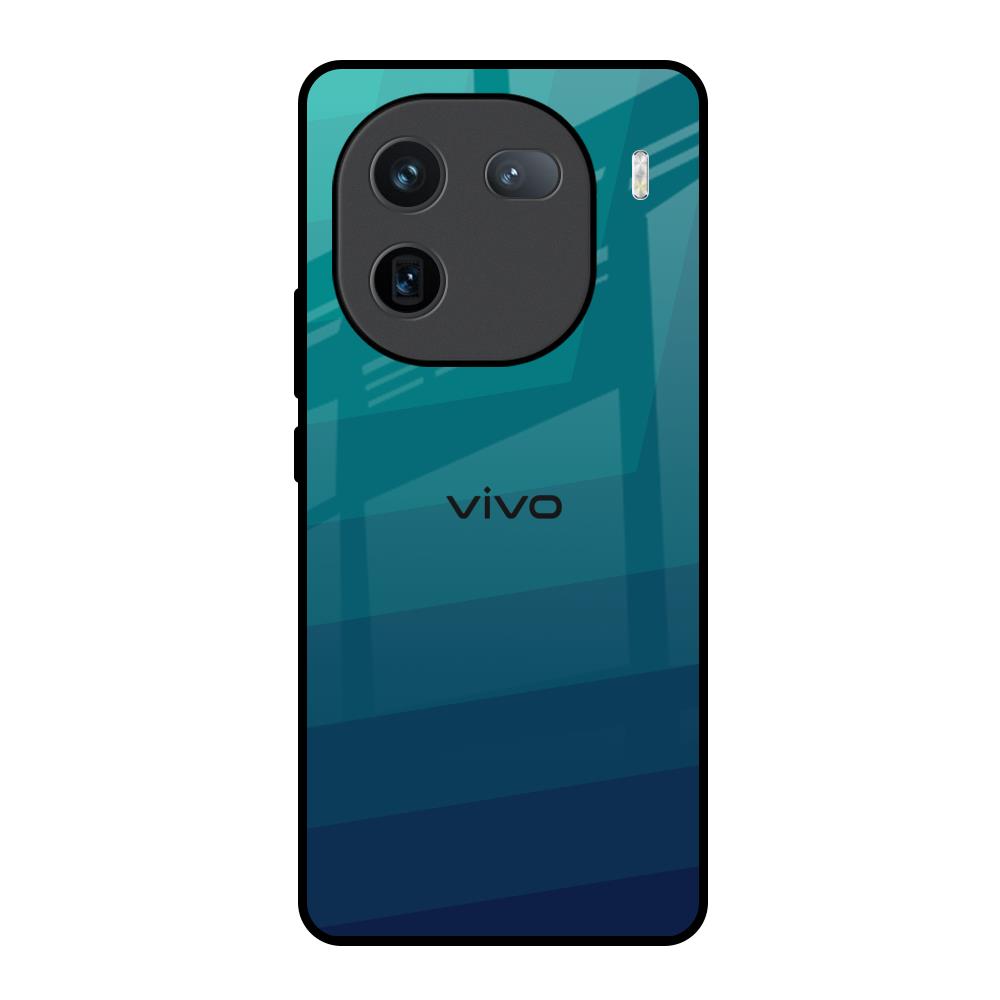 Green Triangle Pattern IQOO 12 5G Glass Back Cover Online