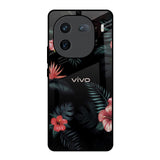 Tropical Art Flower IQOO 12 5G Glass Back Cover Online