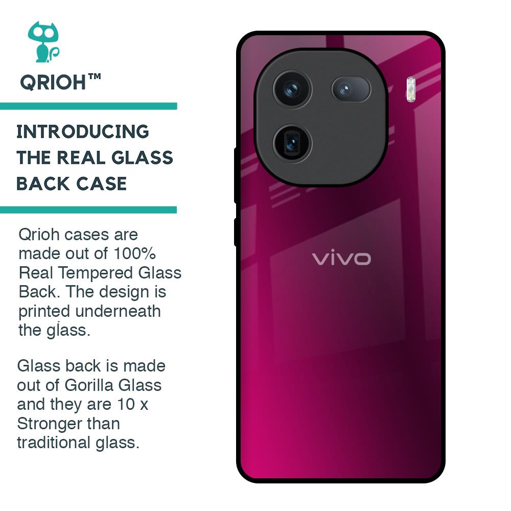 Pink Burst Glass Case for IQOO 12 5G