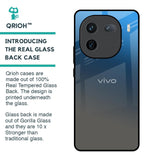 Blue Grey Ombre Glass Case for IQOO 12 5G