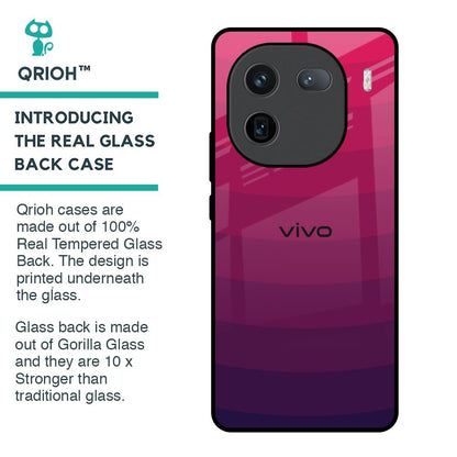 Wavy Pink Pattern Glass Case for IQOO 12 5G
