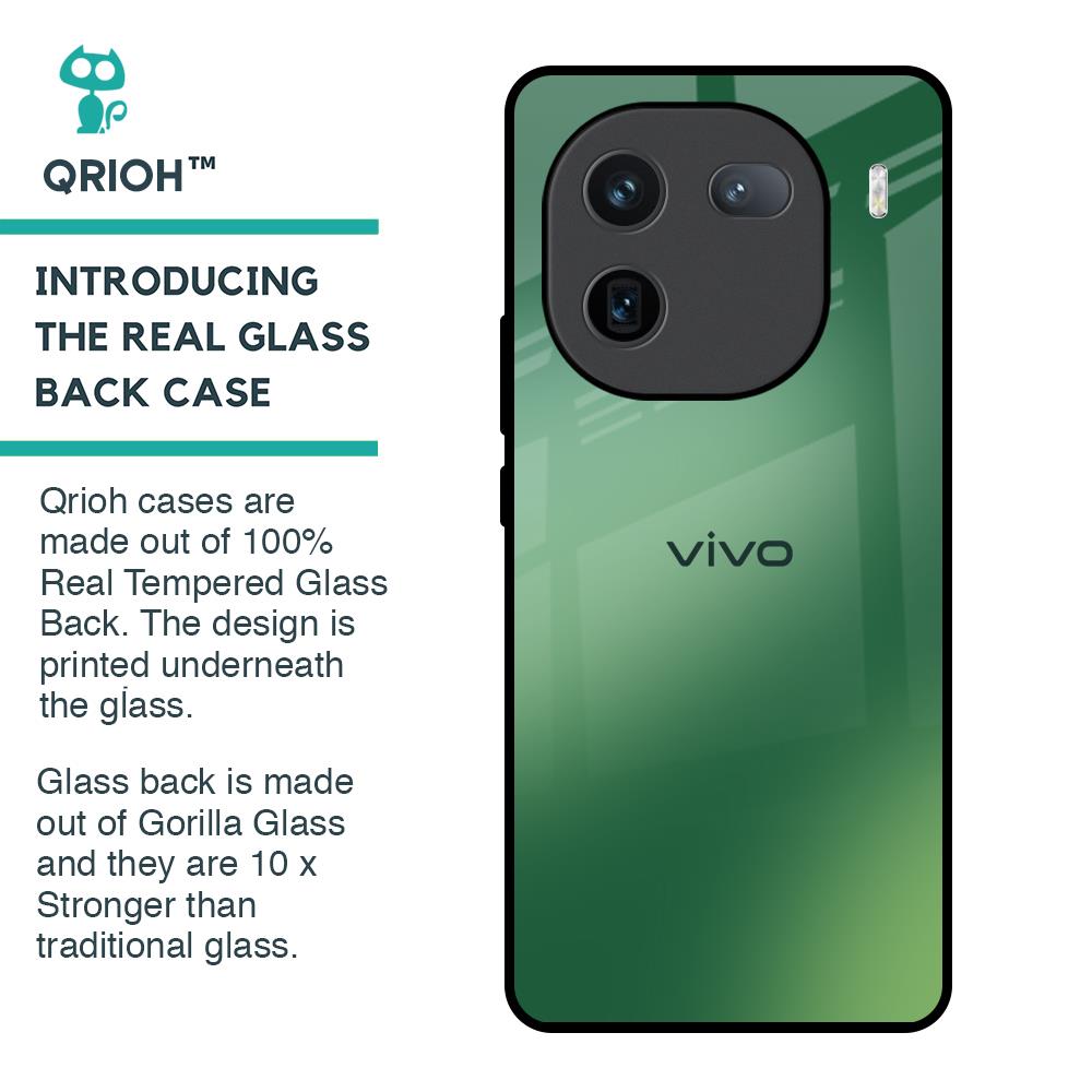 Green Grunge Texture Glass Case for IQOO 12 5G