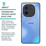 Vibrant Blue Texture Glass Case for IQOO 12 5G