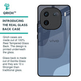 Navy Blue Ombre Glass Case for IQOO 12 5G