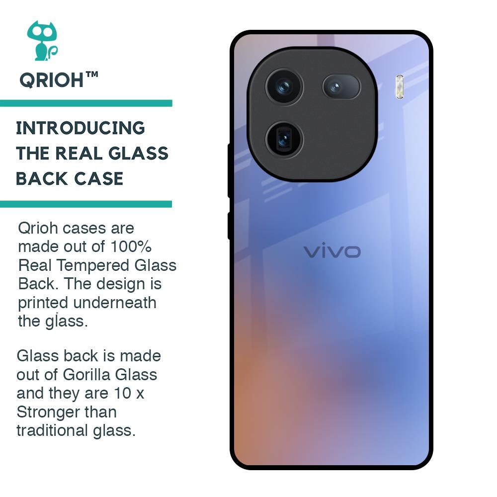 Blue Aura Glass Case for IQOO 12 5G