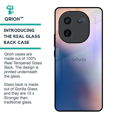 Blue Mauve Gradient Glass Case for IQOO 12 5G