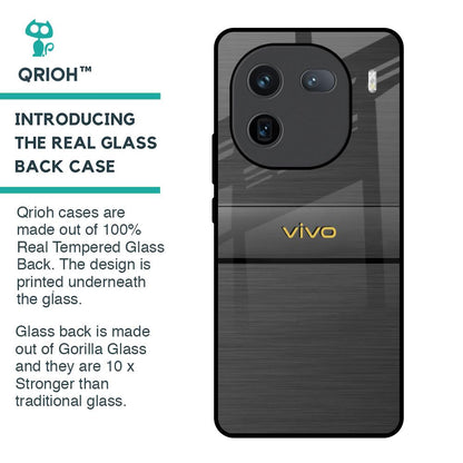Grey Metallic Glass Case For IQOO 12 5G