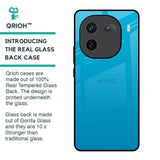 Blue Aqua Glass Case for IQOO 12 5G