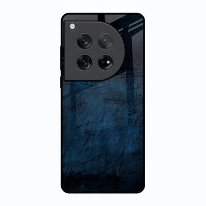 Dark Blue Grunge Oneplus 12 Glass Back Cover Online