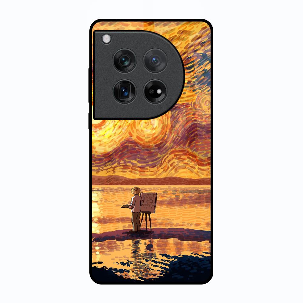 Sunset Vincent Oneplus 12 Glass Back Cover Online