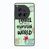Travel Stamps Oneplus 12 Glass Back Cover Online