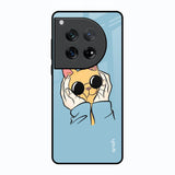 Adorable Cute Kitty Oneplus 12 Glass Back Cover Online