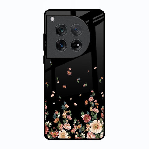 Floating Floral Print Oneplus 12 Glass Back Cover Online