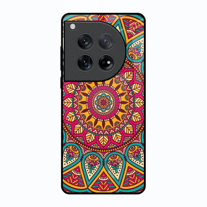 Elegant Mandala Oneplus 12 Glass Back Cover Online