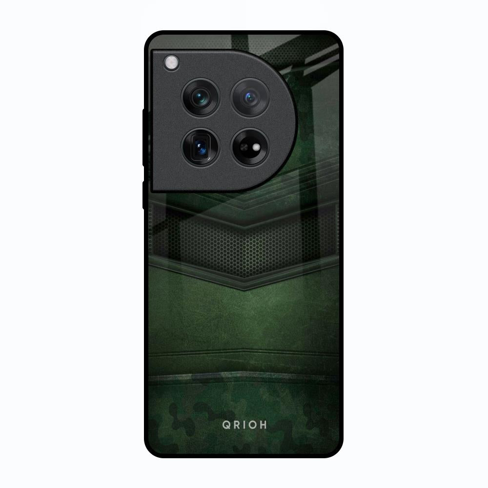 Green Leather Oneplus 12 Glass Back Cover Online