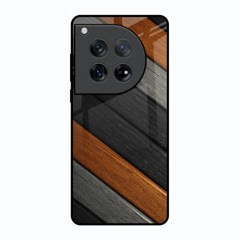 Tri Color Wood Oneplus 12 Glass Back Cover Online