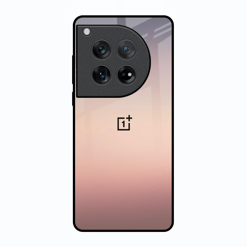 Golden Mauve Oneplus 12 Glass Back Cover Online