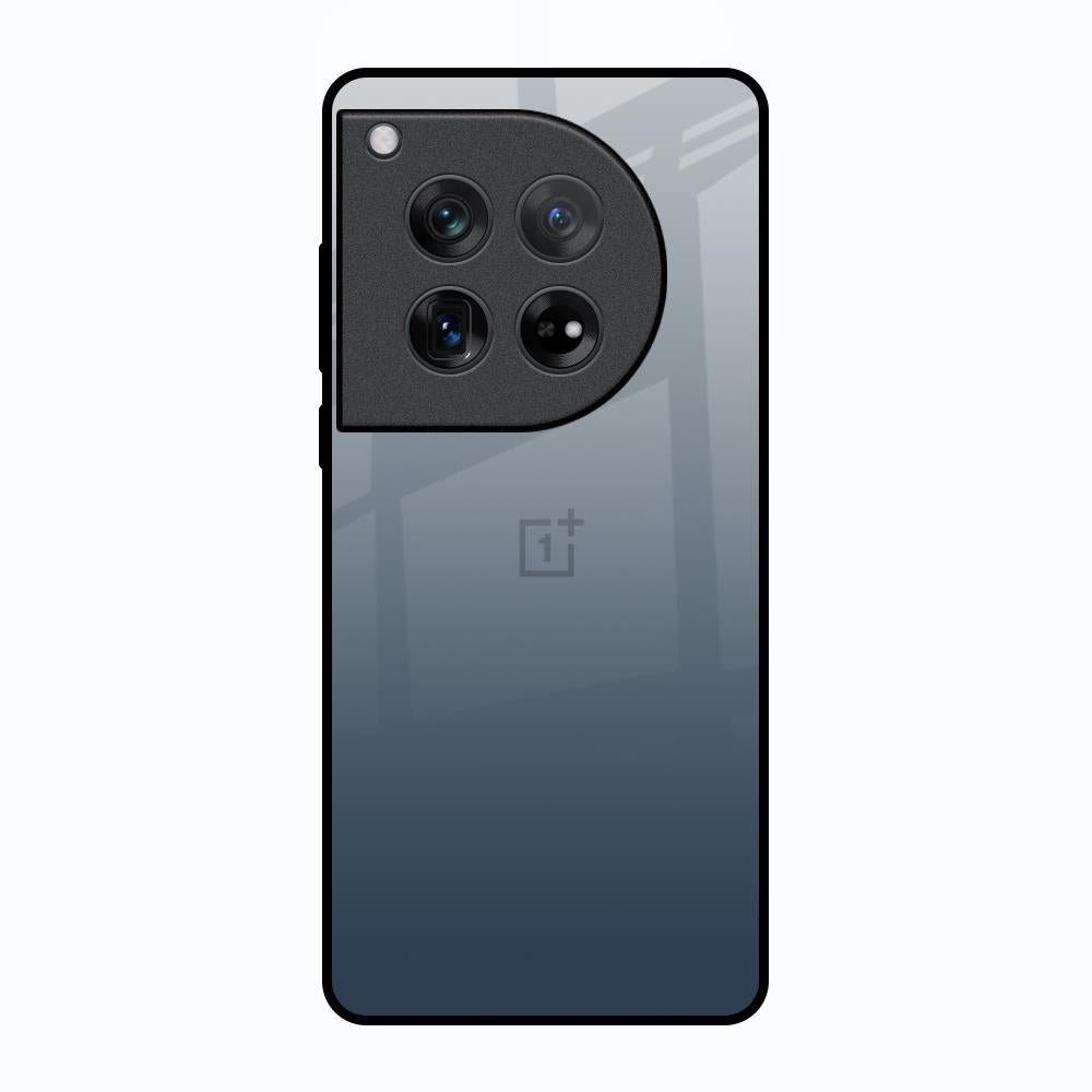 Smokey Grey Color Oneplus 12 Glass Back Cover Online