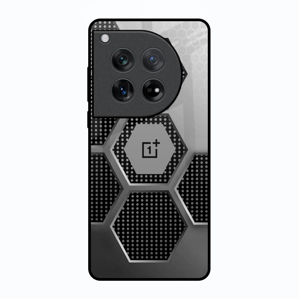 Hexagon Style Oneplus 12 Glass Back Cover Online