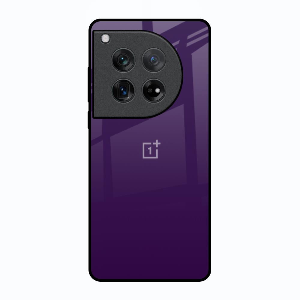 Dark Purple Oneplus 12 Glass Back Cover Online