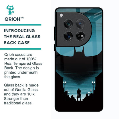 Cyan Bat Glass Case for Oneplus 12