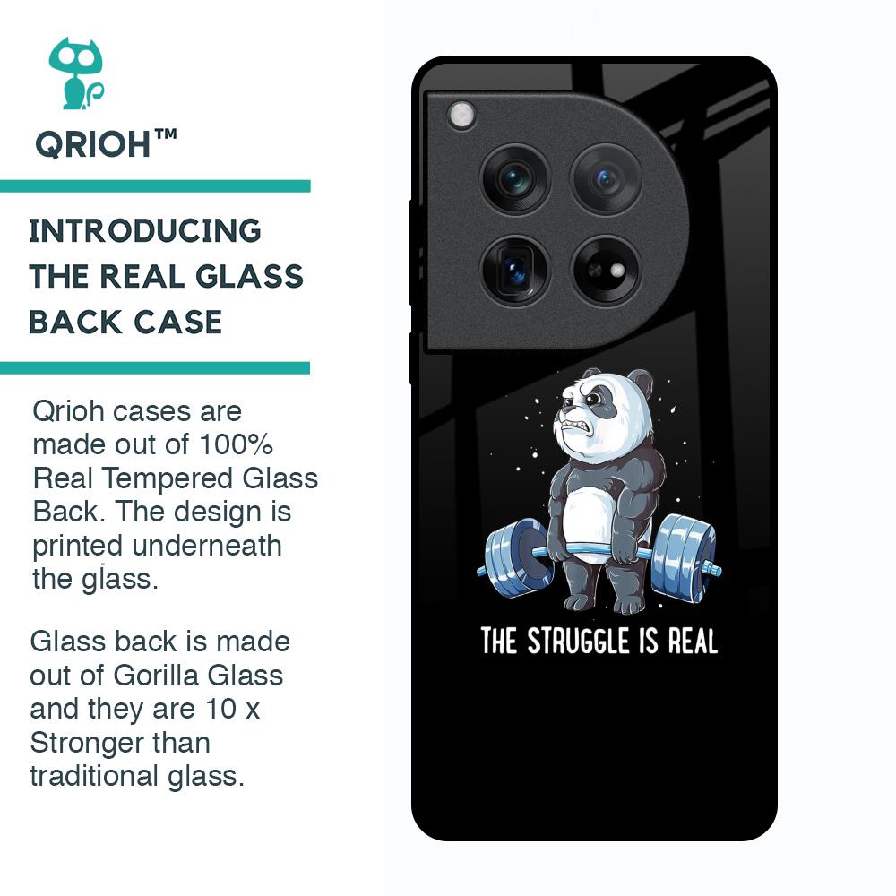Real Struggle Glass Case for Oneplus 12