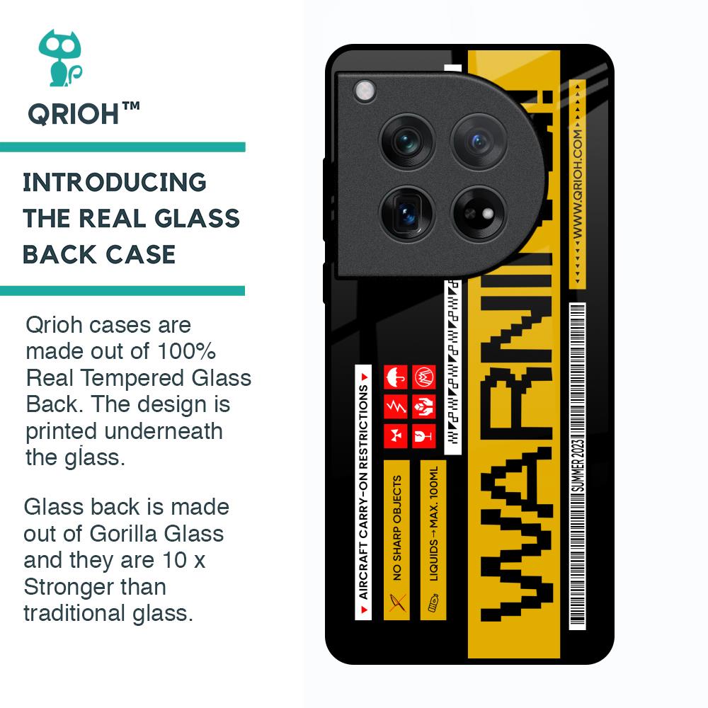 Aircraft Warning Glass Case for Oneplus 12
