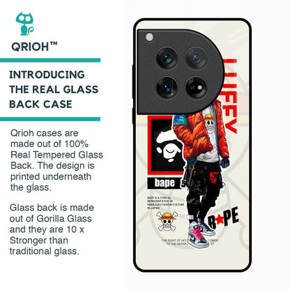 Bape Luffy Glass Case for Oneplus 12