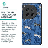 Blue Cheetah Glass Case for Oneplus 12