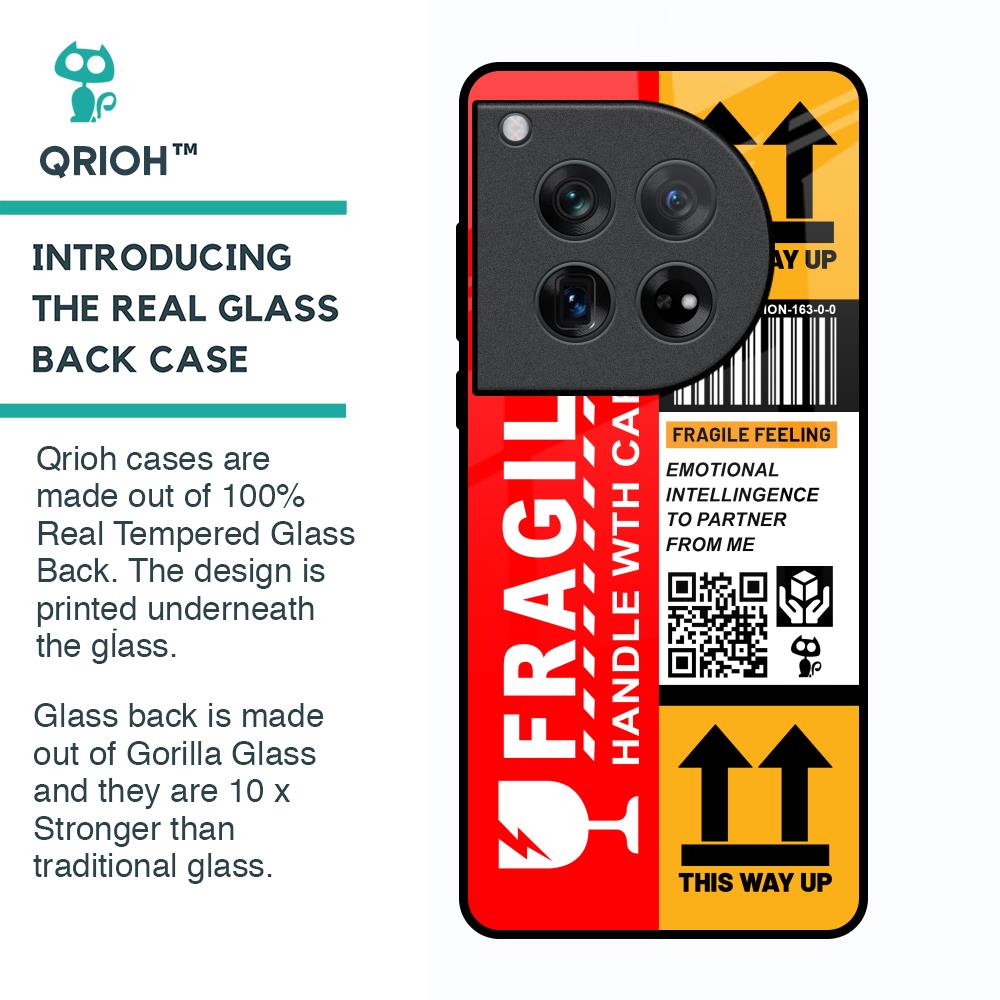 Handle With Care Glass Case for Oneplus 12