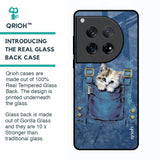 Kitty In Pocket Glass Case For Oneplus 12