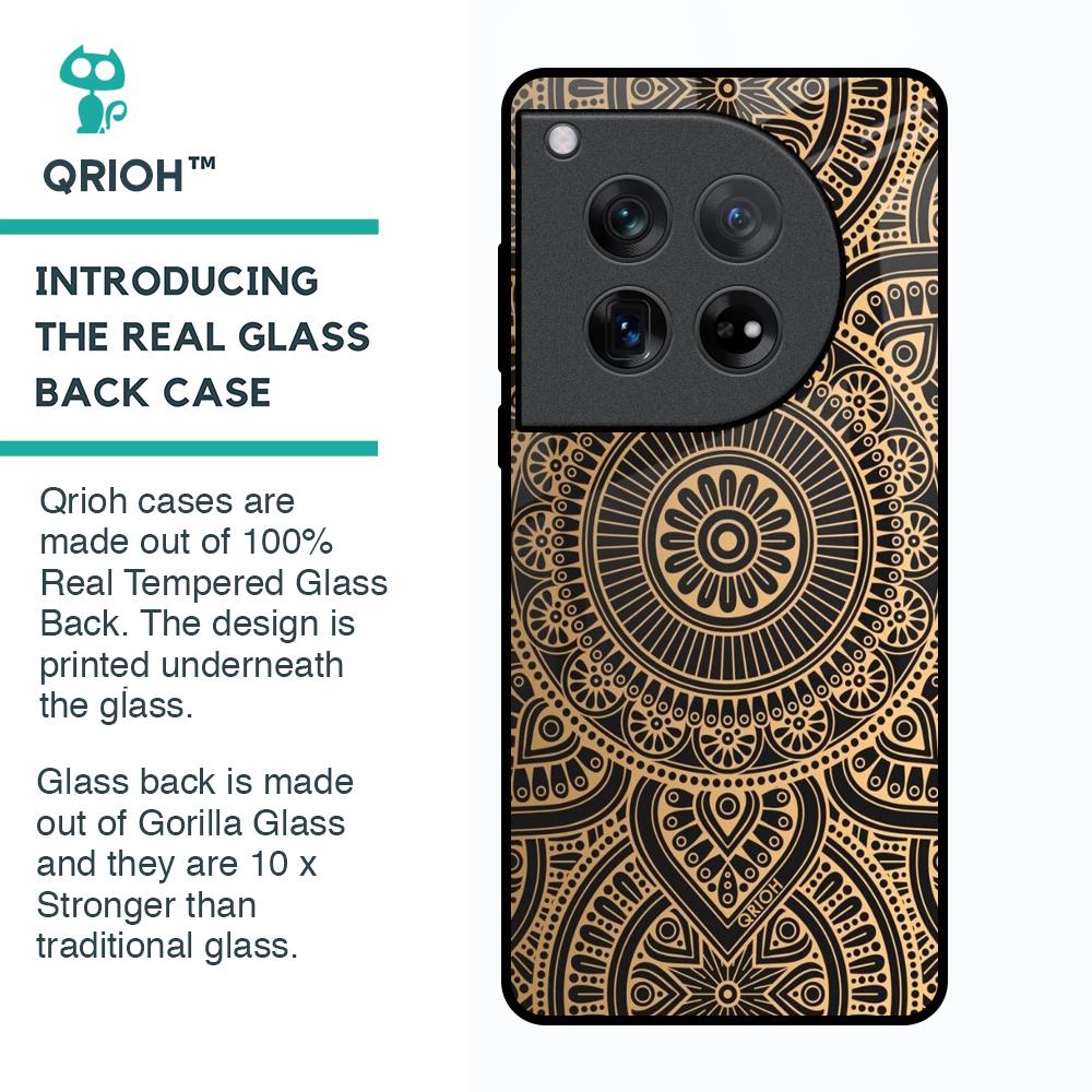 Luxury Mandala Glass Case for Oneplus 12