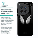White Angel Wings Glass Case for Oneplus 12