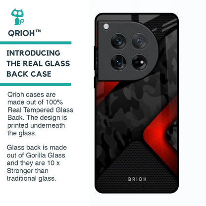 Modern Camo Abstract Glass Case for Oneplus 12