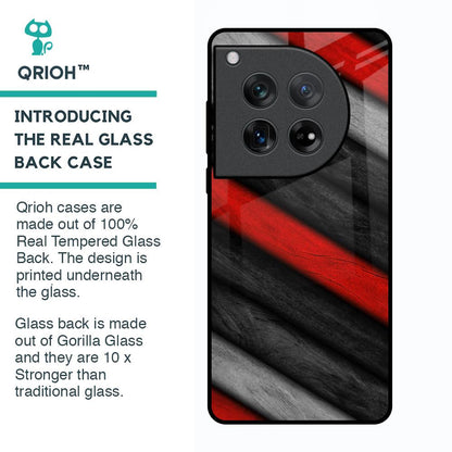 Soft Wooden Texture Glass Case for Oneplus 12