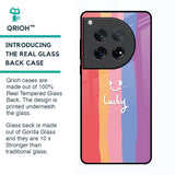 Lucky Abstract Glass Case for Oneplus 12