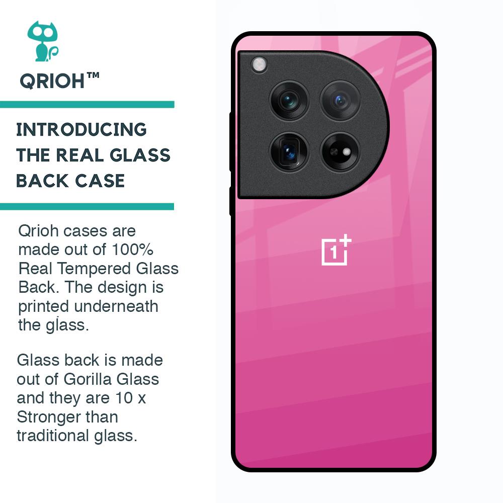 Pink Ribbon Caddy Glass Case for Oneplus 12