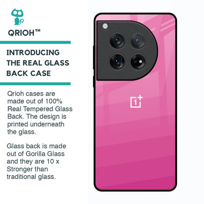 Pink Ribbon Caddy Glass Case for Oneplus 12