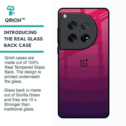 Wavy Pink Pattern Glass Case for Oneplus 12