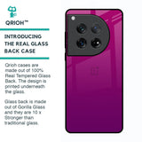 Magenta Gradient Glass Case For Oneplus 12