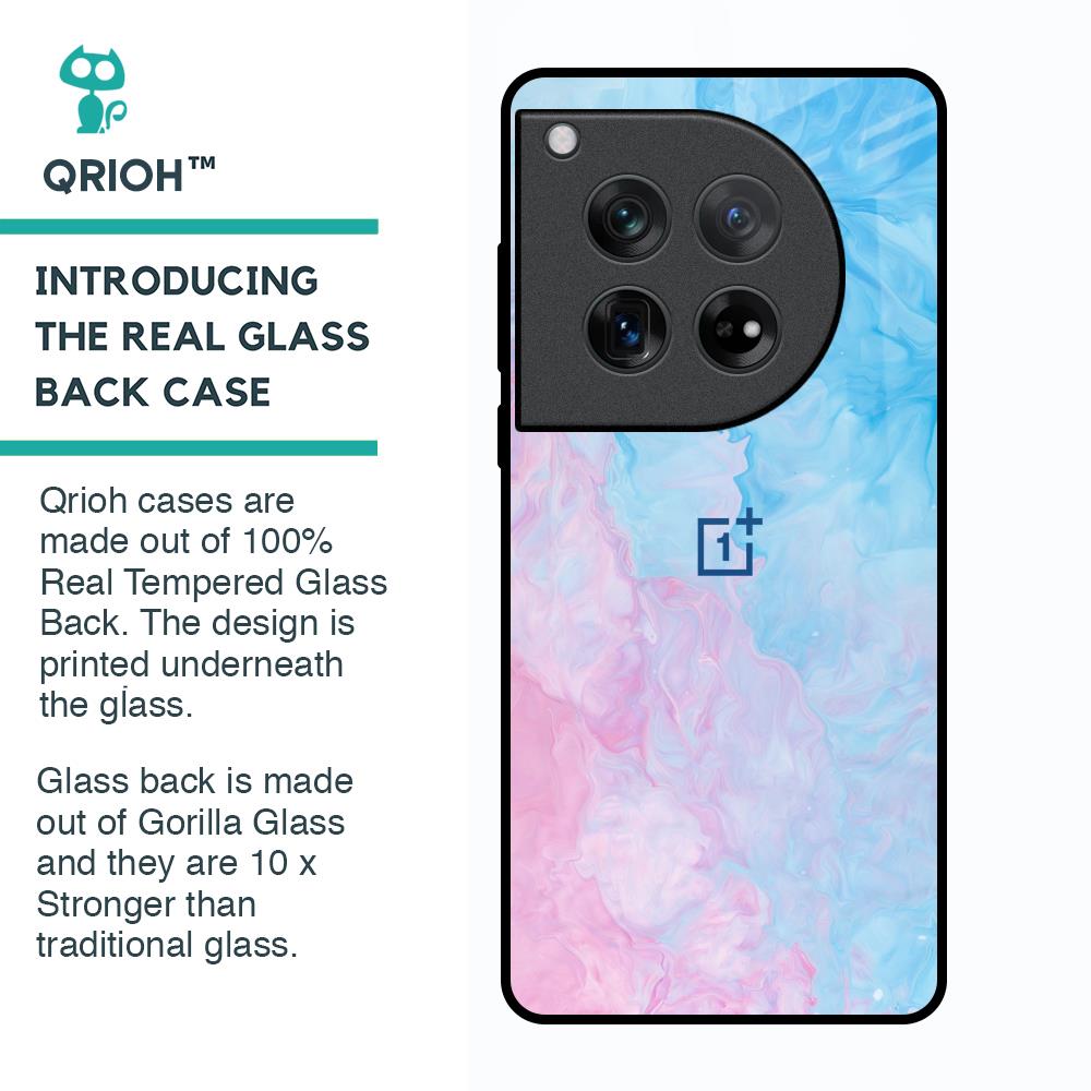 Mixed Watercolor Glass Case for Oneplus 12