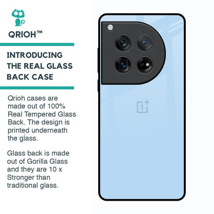 Pastel Sky Blue Glass Case for Oneplus 12