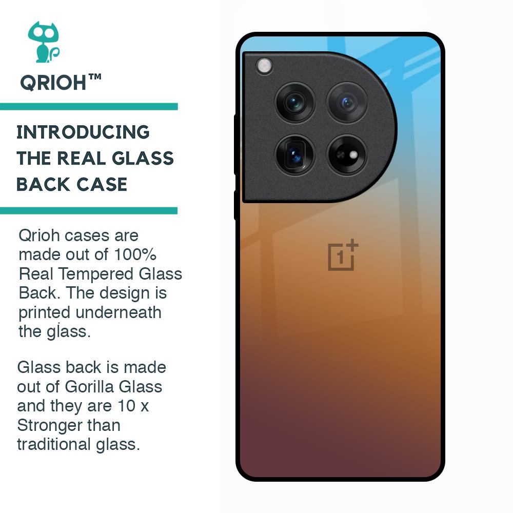 Rich Brown Glass Case for Oneplus 12