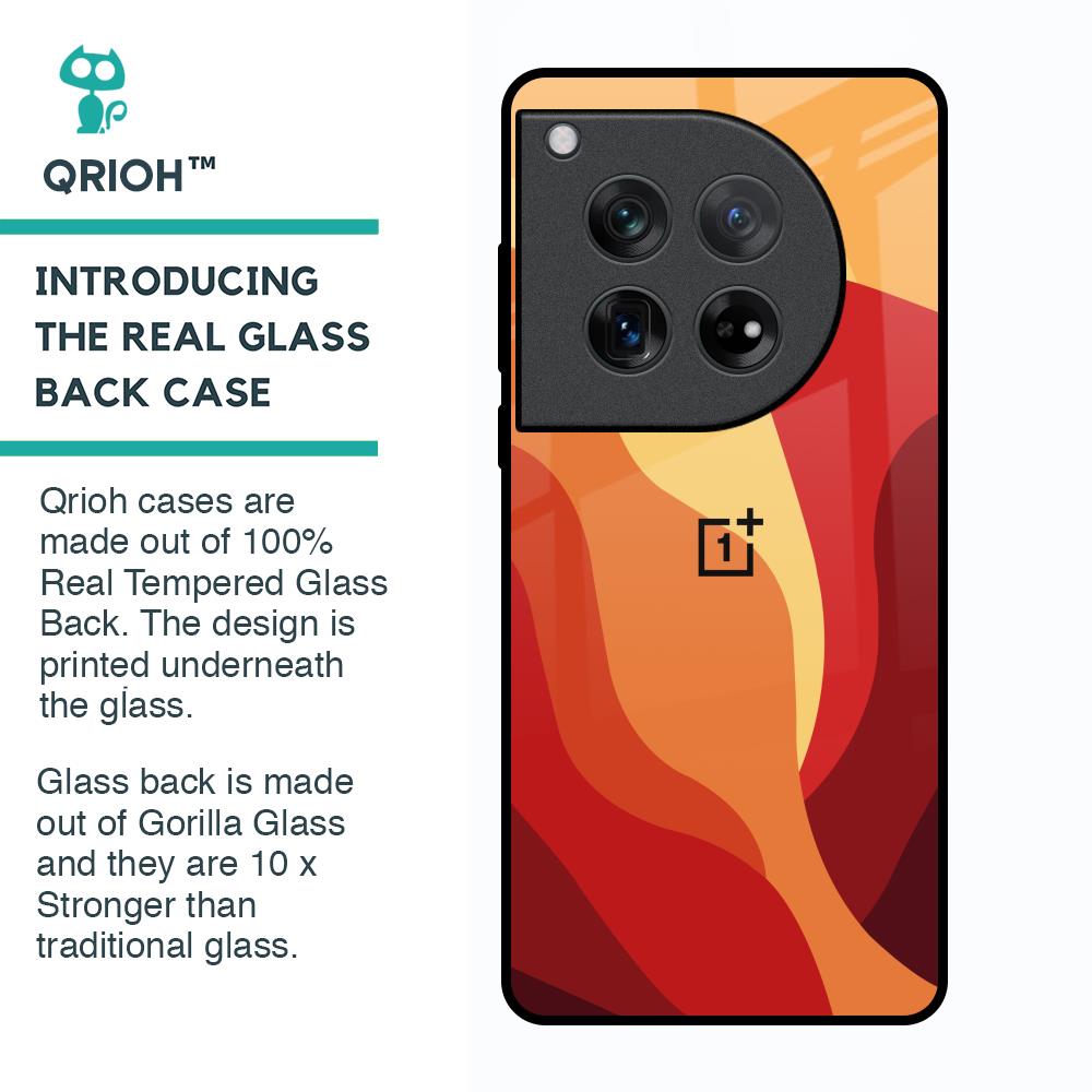 Magma Color Pattern Glass Case for Oneplus 12
